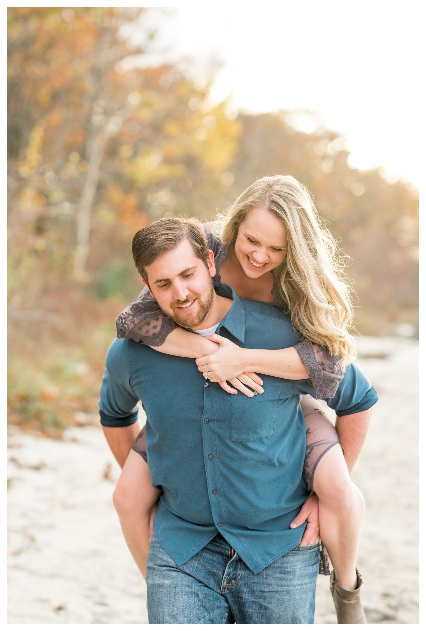 Rye, NH Fall Engagement Session: Amanda & Nate by Sarah Surette