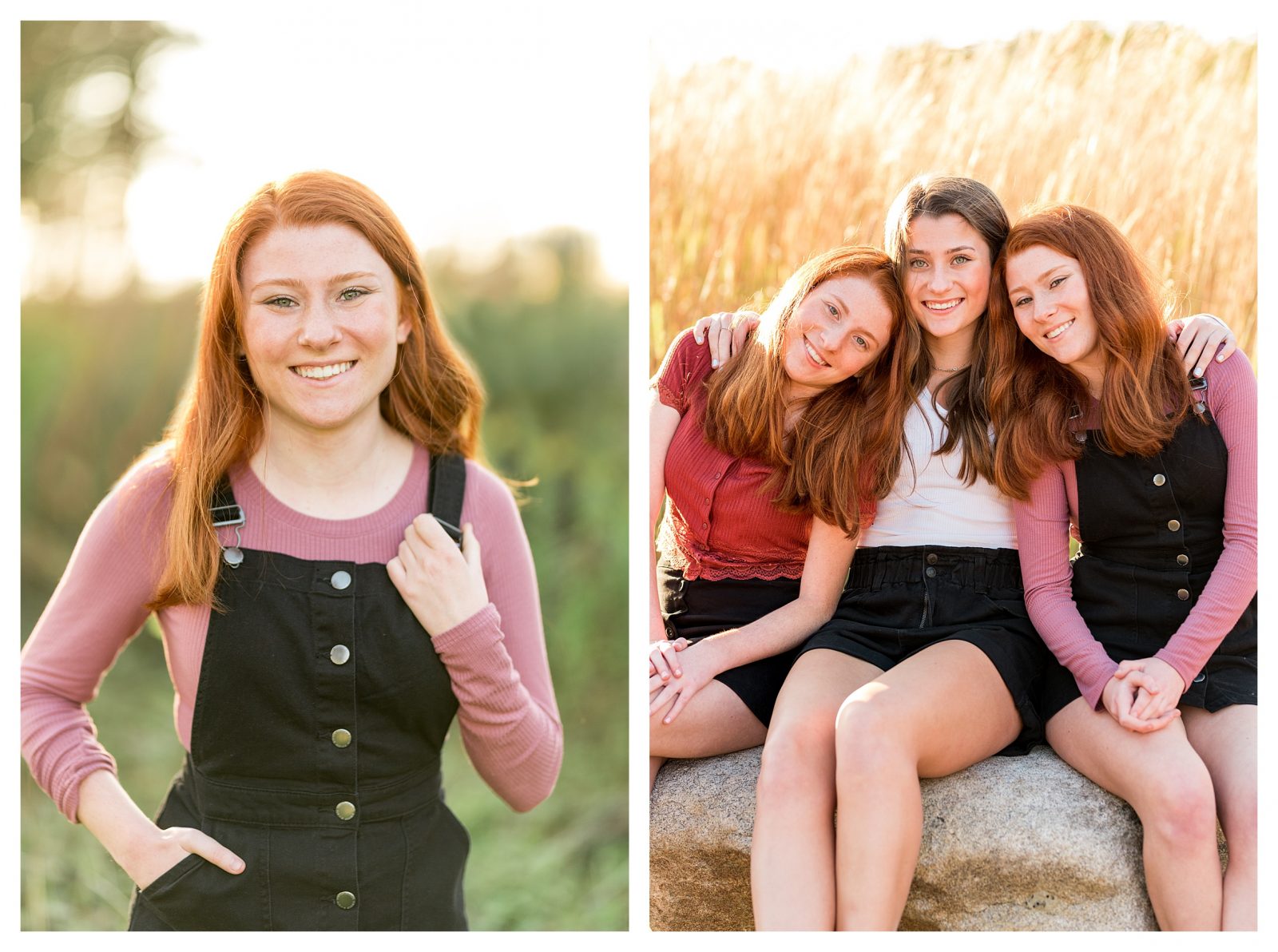 Triplet Senior Photos: Emma, Jordan & Reese by Sarah Surette