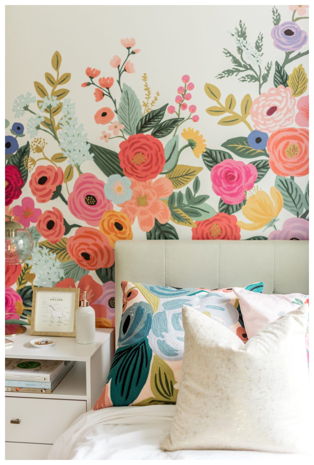 Rifle Paper Co. Wallpaper: Bedroom Redo | by Sarah Surette