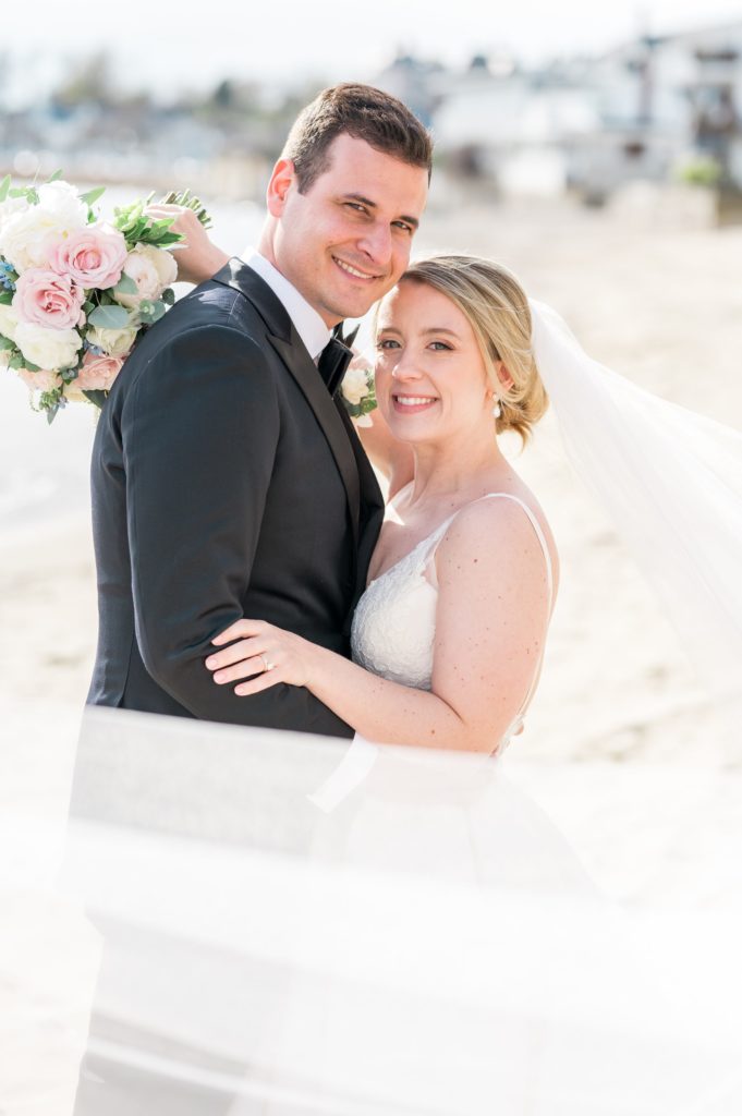 Bride and groom portrait at the Beauport Hotel 