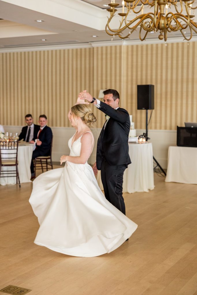 Bride and groom first dance photo 
