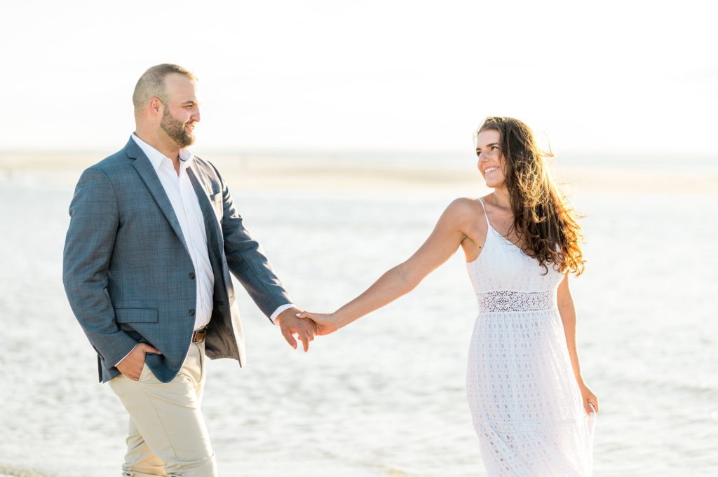 Cape cod engagement photography at sunset