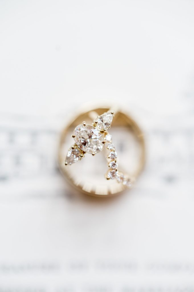 Detail wedding ring photography