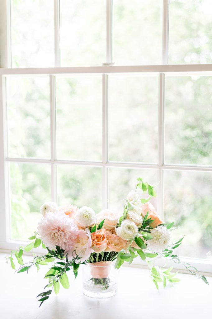 Summer pink bridal bouquet by BUDs Floral Design 