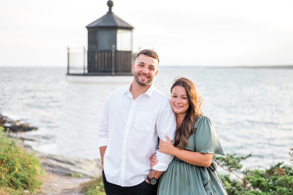 Newport Engagement Photos at Castle Hill Lighthouse 