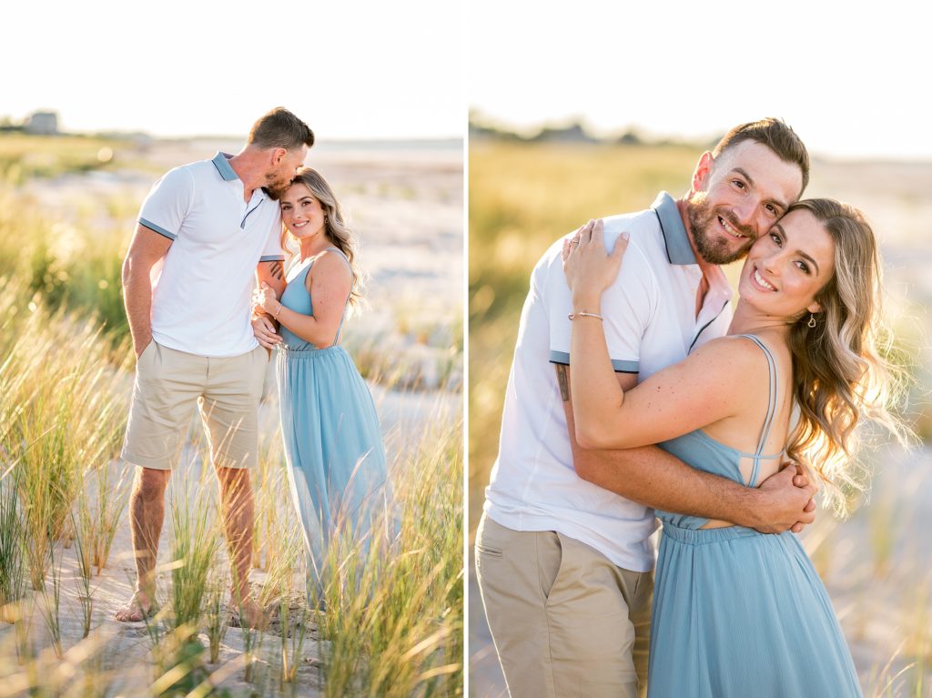 New England couple photography at the beach