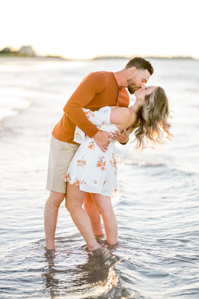 Wingaersheek Beach engagement session in Gloucester, MA