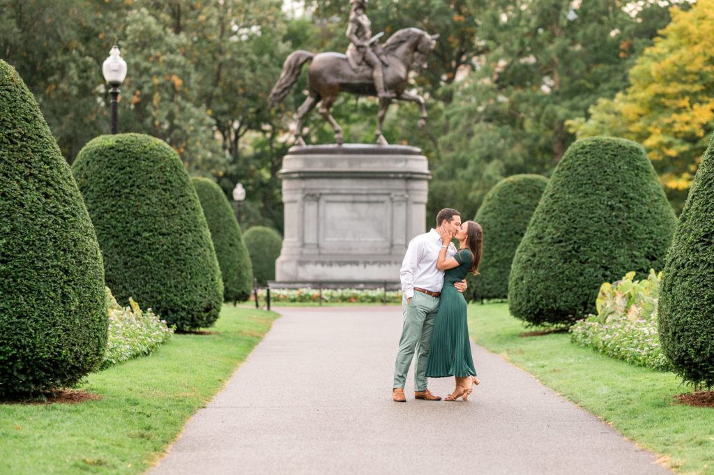 Boston Public Garden formal engagement photos 