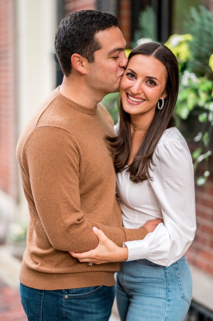 Boston engagement photos on Beacon Hill 