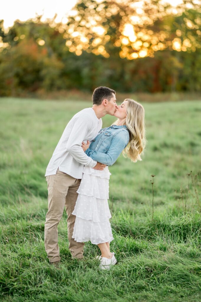 Outdoor fall engagement photos 