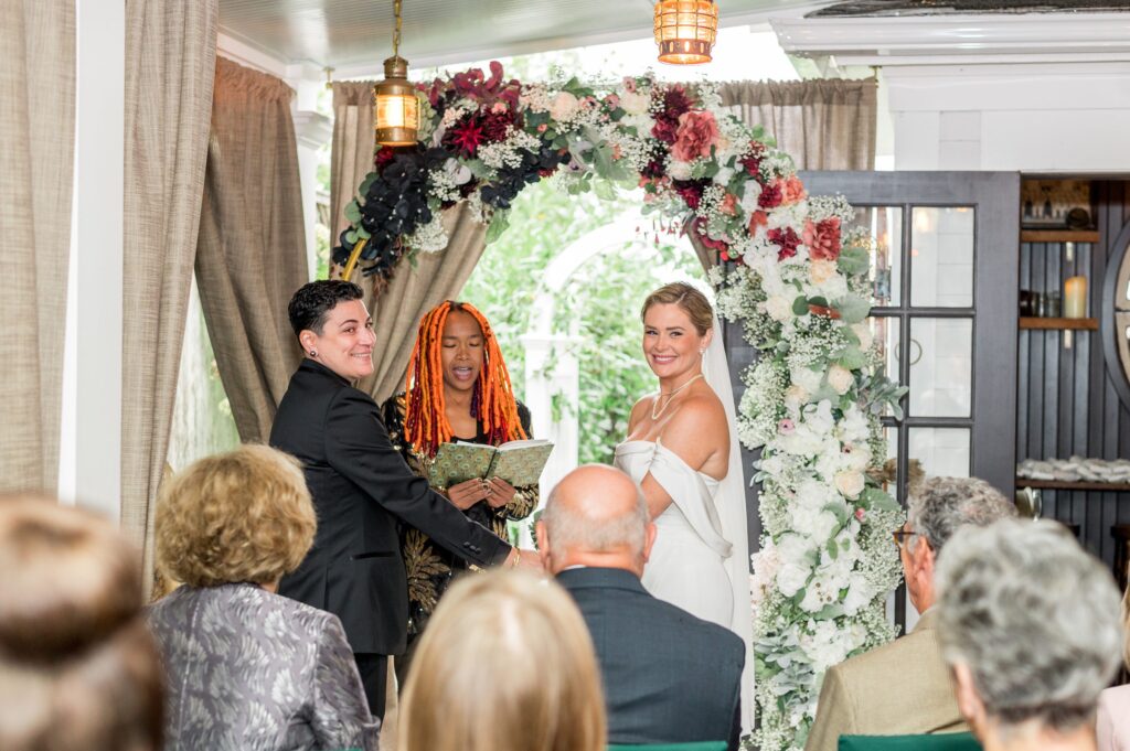 Wedding ceremony in Provincetown at Strangers & Saints