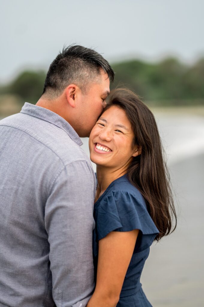 Boston's North Shore beach engagement photos