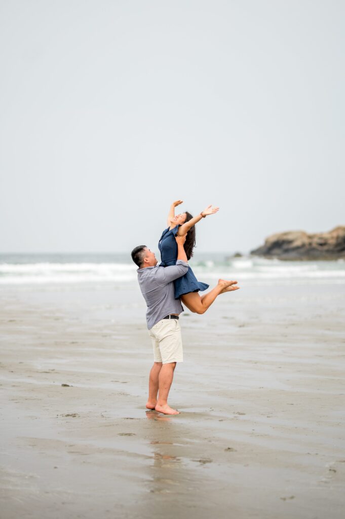 Boston's North Shore beach engagement photos