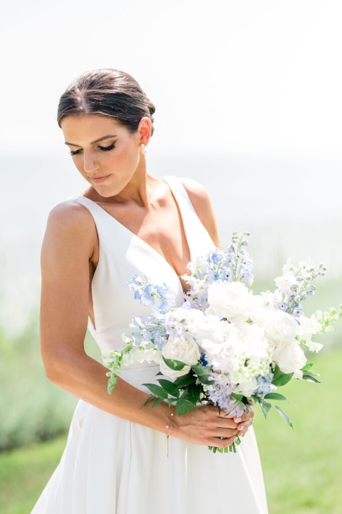 Bridal portrait at the Pelham House Resort on Cape Cod