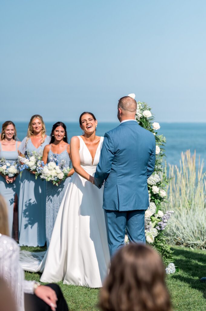 Outdoor summer ceremony at the Pelham House Resort on Cape Cod