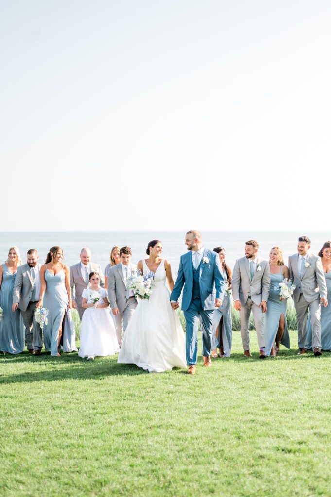 Wedding party portrait for Pelham House Resort Cape Cod wedding