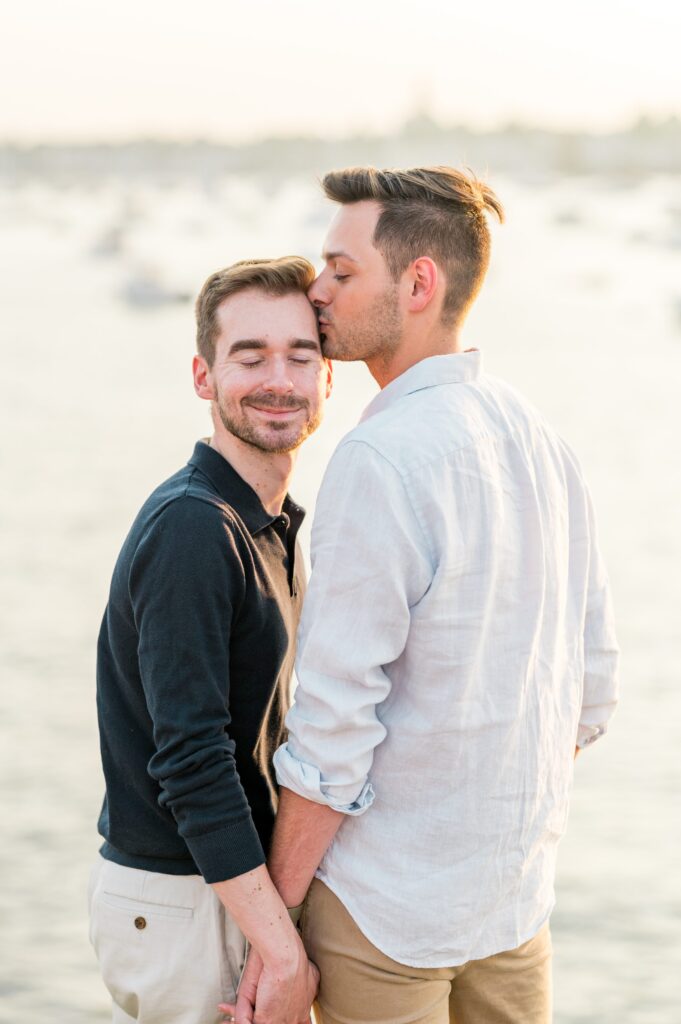 Marblehead Engagement photos at Chandler Hovey Park 
