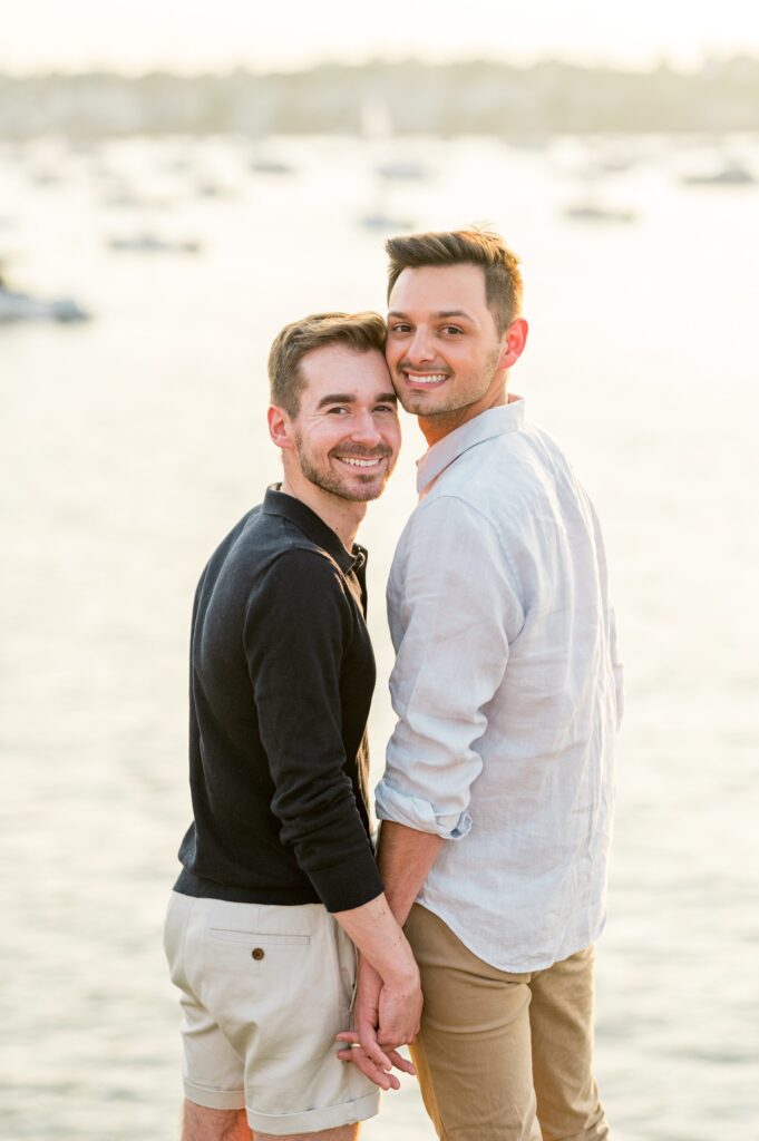 Marblehead Engagement photos at Chandler Hovey Park 