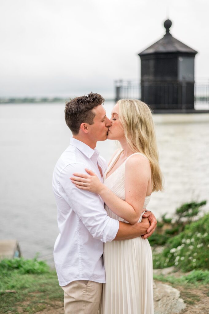 Newport Engagement Session at the Castle Hill Lighthouse