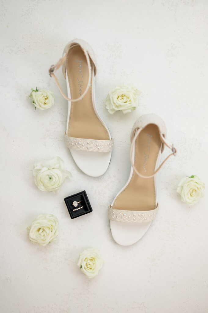 Light and airy flat lay detail photography for Newport Beach House Wedding