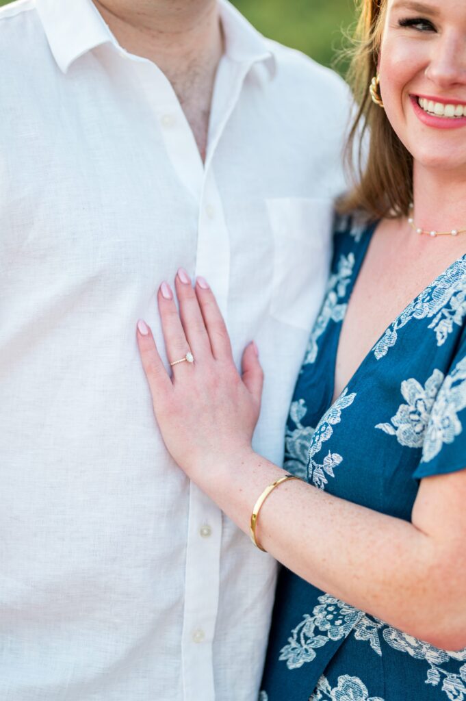 Close up engagement ring photography 