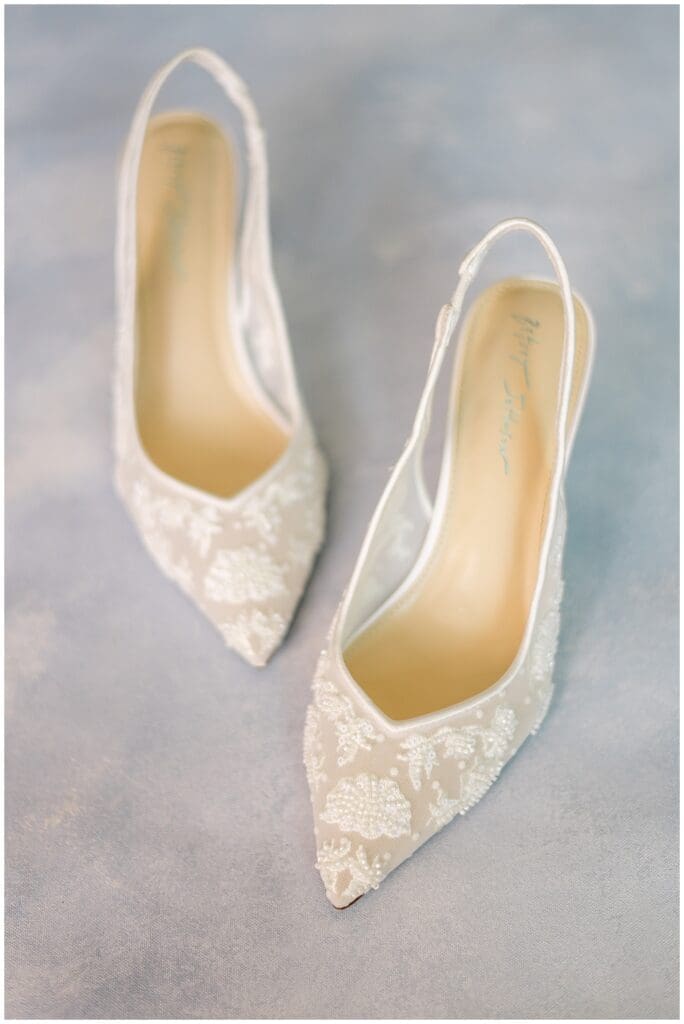 Lace Bridal Heels by Betsey Johnson