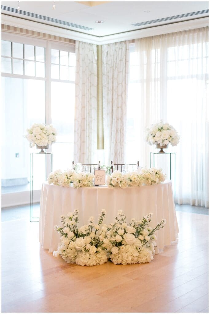 Beauport Hotel Wedding Reception Sweetheart Table