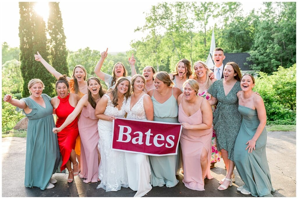 Bates College Wedding Group Photo