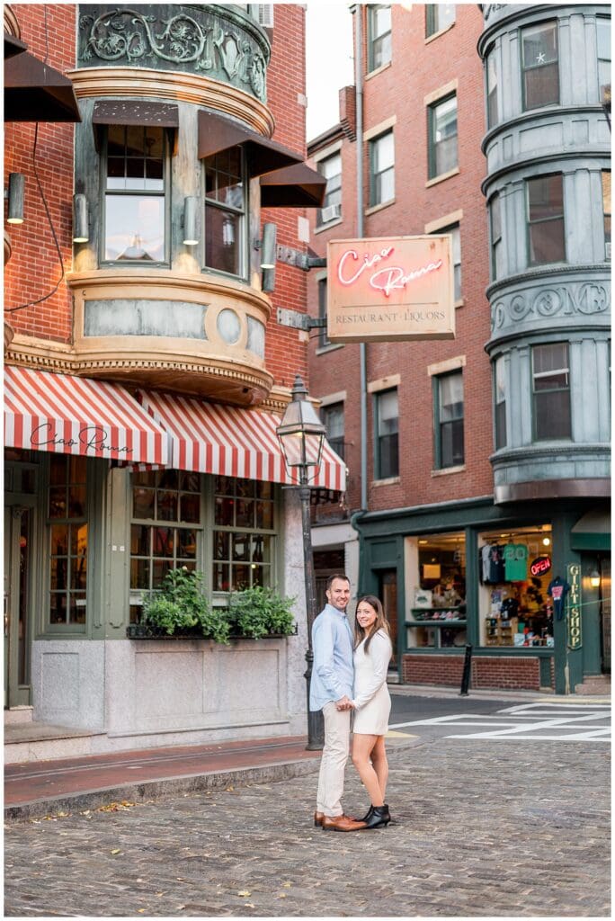 North End Boston Engagement Photographer: Ciao Roma Engagement Session