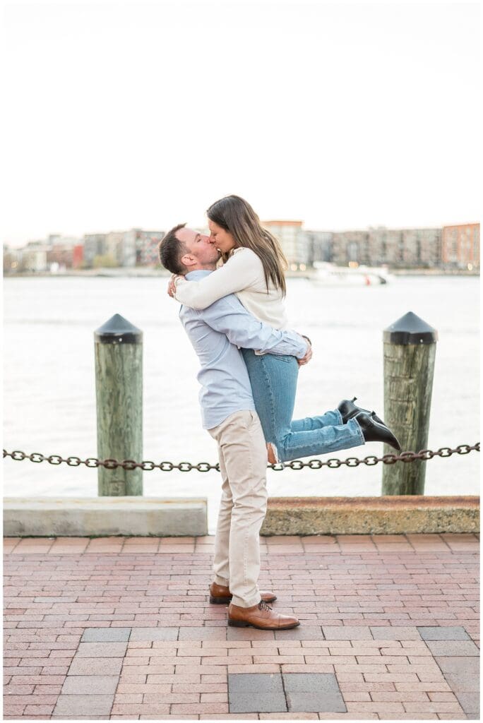 Boston Waterfront Engagement Photographer