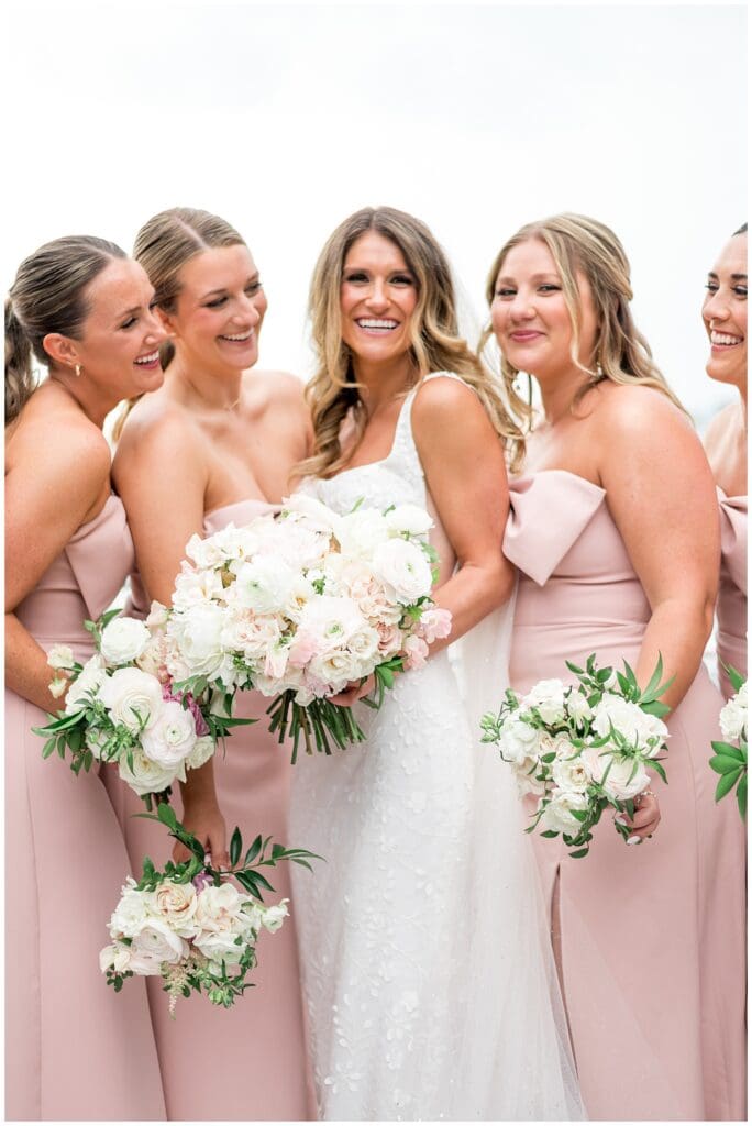 Candid bridesmaid photo