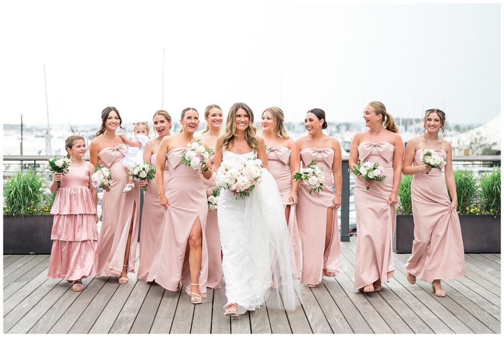 Coastal New England Wedding Party