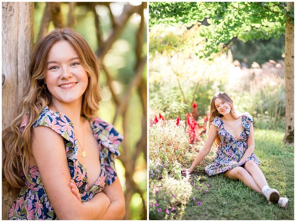 Garden at Elm Bank Senior Portraits