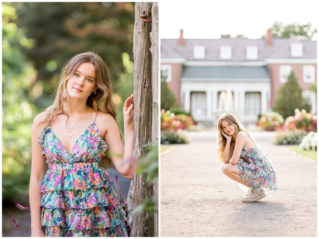 Floral Senior Photo Dress