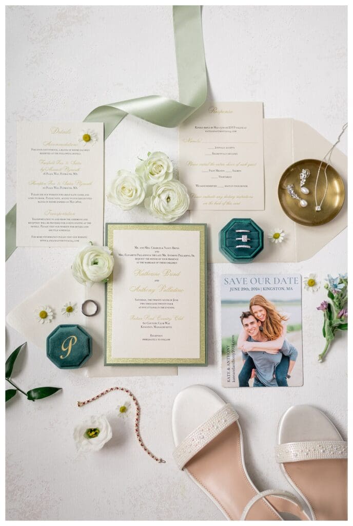 Sage Green Wedding Flatlay