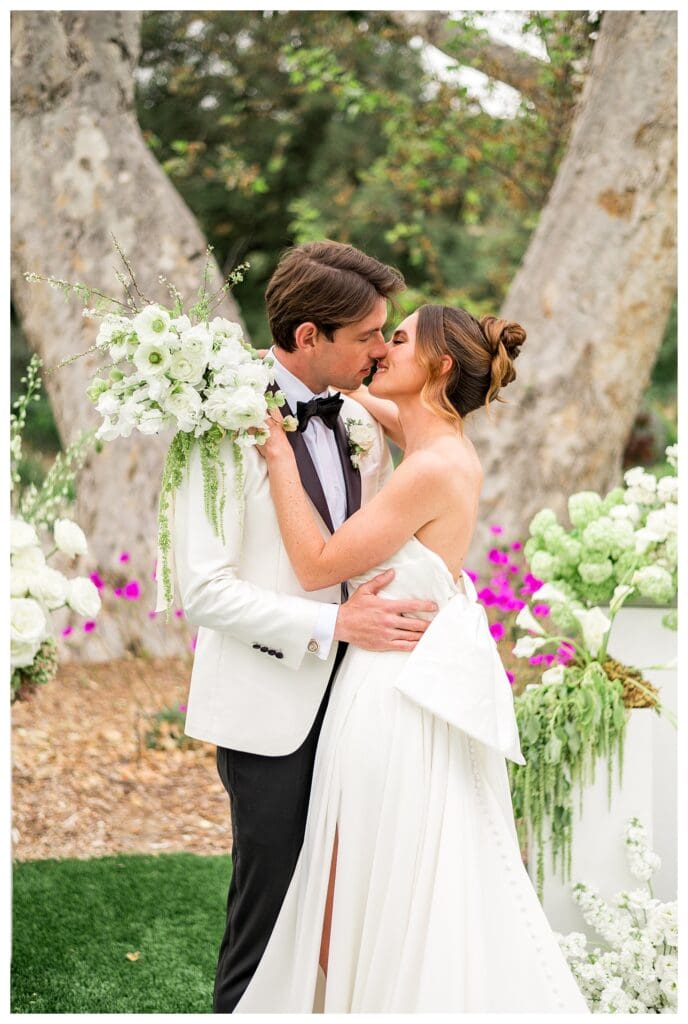 Romantic outdoor ceremony setting at Monserate Winery in Southern California