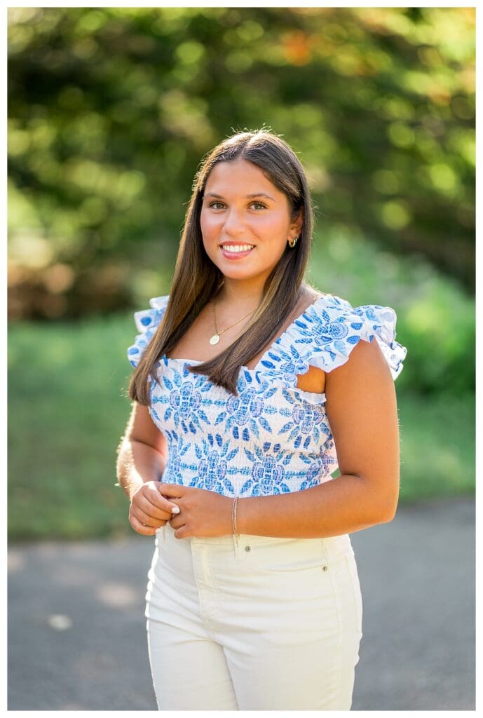 Dana Hall senior portrait with natural and clean style