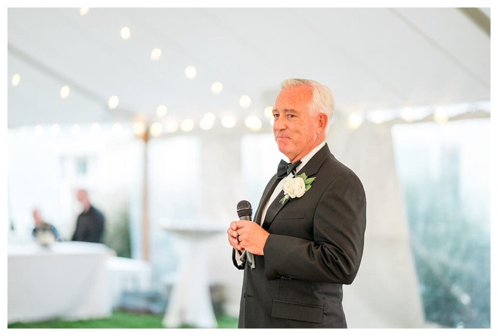 Father of the bride speech during reception