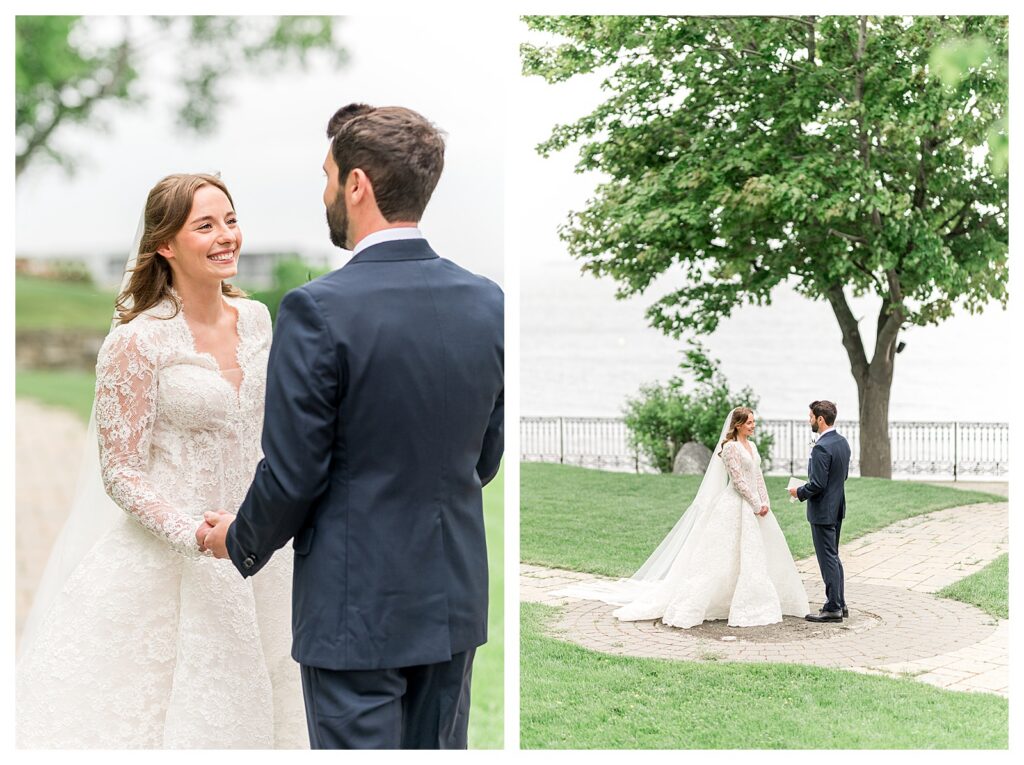 Bar Harbor, Maine wedding, private vows.